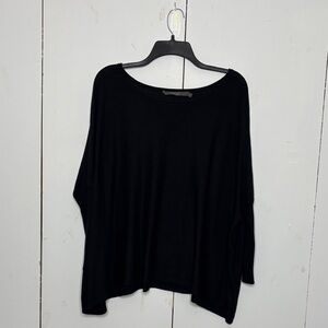 Feel the Piece black oversized poncho sweater one size